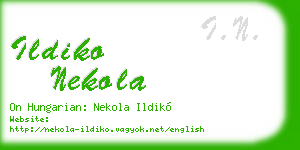 ildiko nekola business card